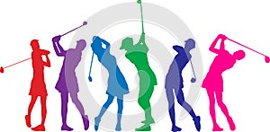 Golf girls photo