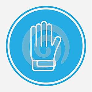 Golf glove vector icon sign symbol