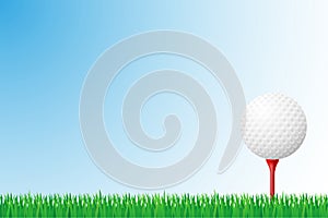 Golf grass field vector illustration