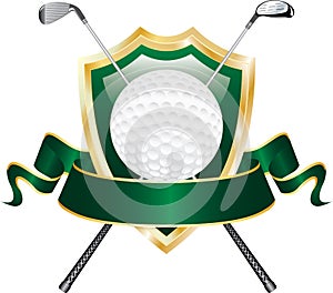 Golf green banner