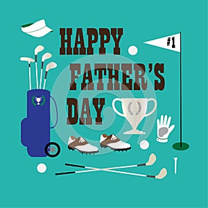Golf happy fathers day