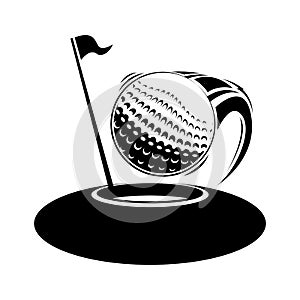 Golf Hole in One Sport Symbol