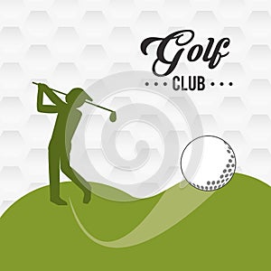 Golf icon design