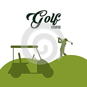 Golf icon design