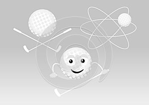 Golf icon set