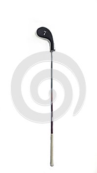 Golf iron 7 isolated on white background