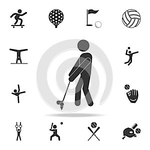 Golf Player icon. Detailed set of athletes and accessories icons. Premium quality graphic design. One of the collection icons for