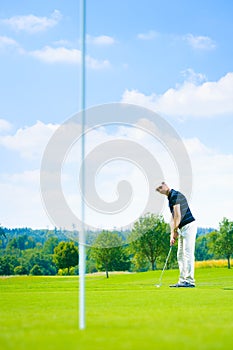 Golf Player Putting