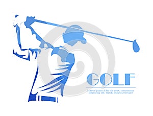 Golf logo. Vector