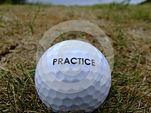 Golf practice ball photo