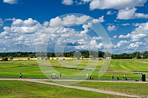 Golf practice range