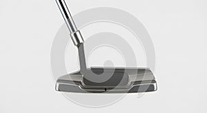 golf putter close-up on a white background studio