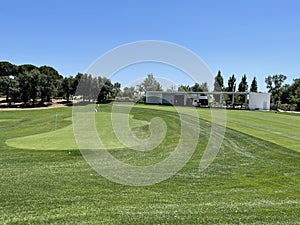 Golf range facility at high end course