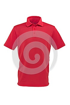 Golf red tee shirt for man or woman