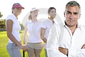 Golf senior golfer man portrait