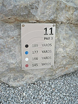 Golf sign