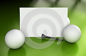 Golf Sign, Communication Over Green