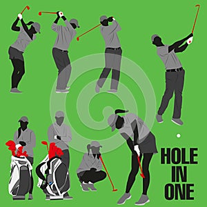 Golf Silhouette Collection