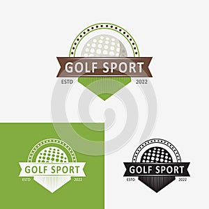 Golf sport logo creative design template. eps4