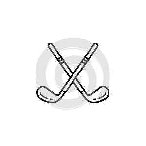 Golf stick icon vector illustration