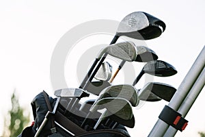 Golf sticks on Golf Club.