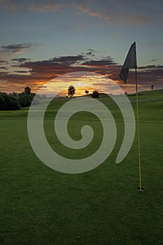 Golf sunrise