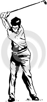 The Golf Swing Pose