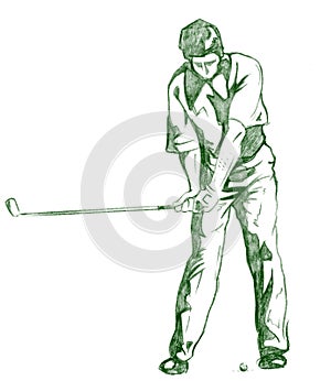 The Golf Swing Pose