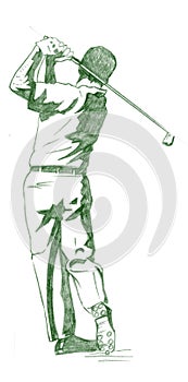 The Golf Swing Pose