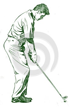 The Golf Swing Pose