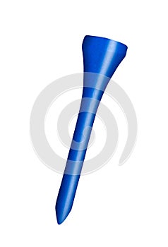 Golf tee isolated over white