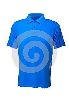 Golf tee shirt blue color for man or woman