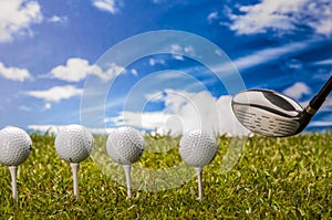 Golf theme with vivid colors