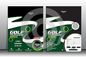 Golf tournament Flyer & Brochure Template