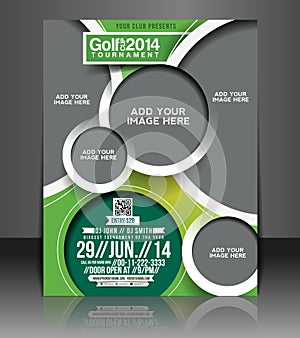 Golf Tournament Flyer Design photo