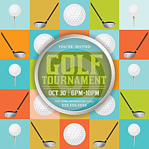 Golf Tournament Illustration