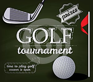 Golf tournament poster photo