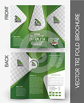 Golf Tournament Tri-Fold Brochure