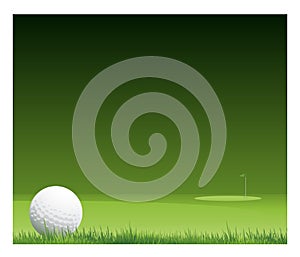 Golf tournament vector background place for text