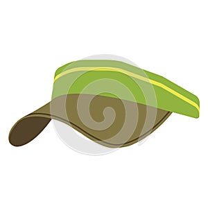 golf visor. Vector illustration decorative design