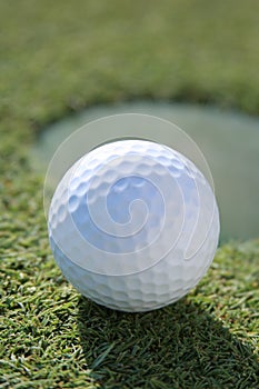 Golfball At Cup