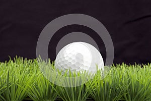 Golfball on fairway