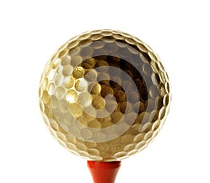 Golfball in gold