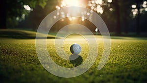 Golfball on the green - Generative AI