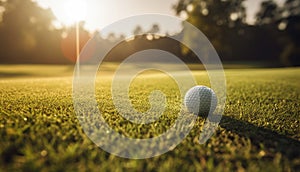 Golfball on the green - Generative AI