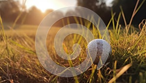 Golfball on the green - Generative AI