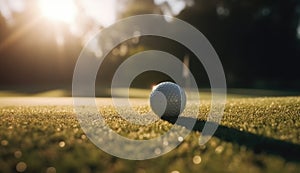 Golfball on the green - Generative AI