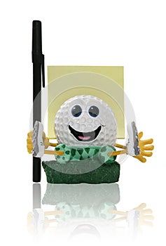 Golfball Notepad