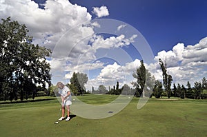 Golfer in Bologna photo