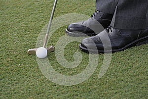 Golfer Putting